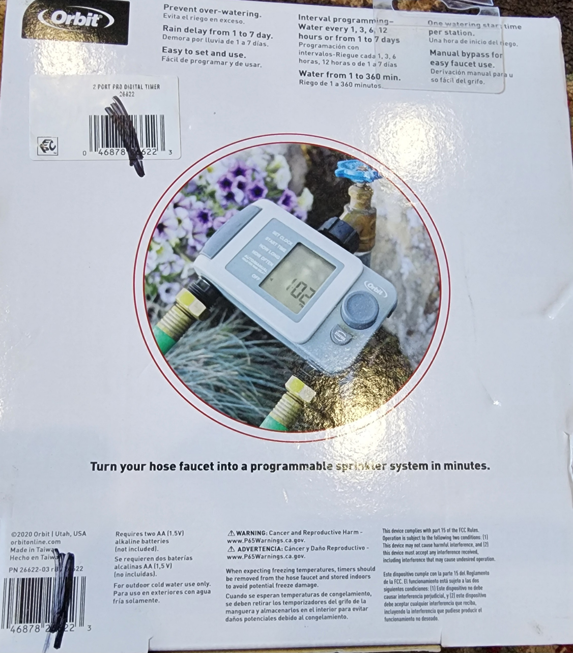 Orbit Pro 2-Port Digital Watering Timer - photo 2