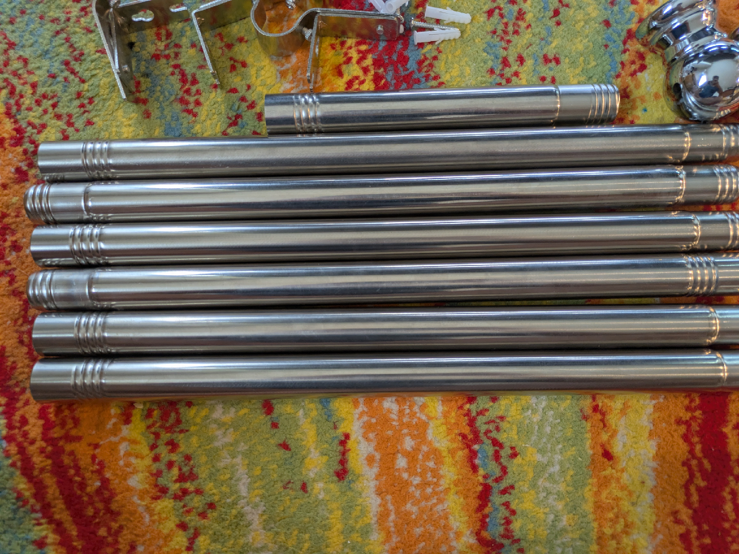 Curtain Rod Set - Silver - photo 2