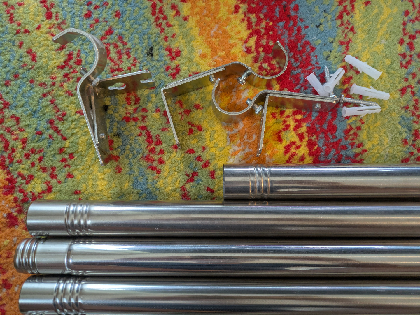 Curtain Rod Set - Silver - photo 3