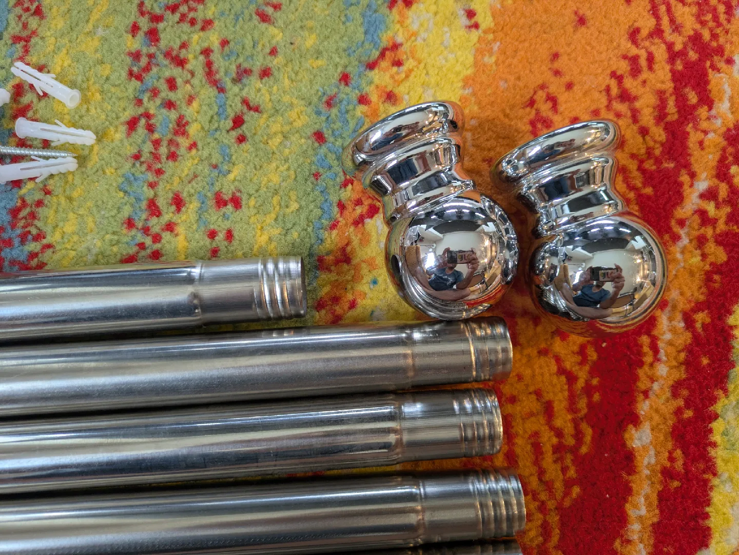 Curtain Rod Set - Silver image indicator(4)