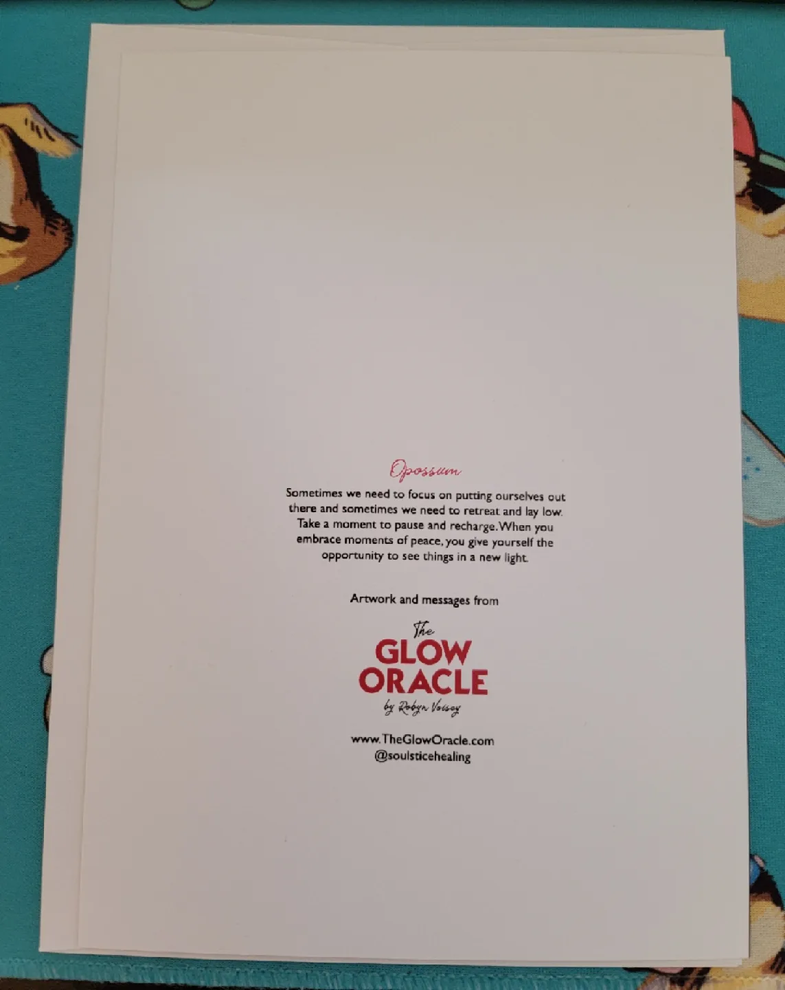 🥕 The Glow Oracle Opossum Card image indicator(2)