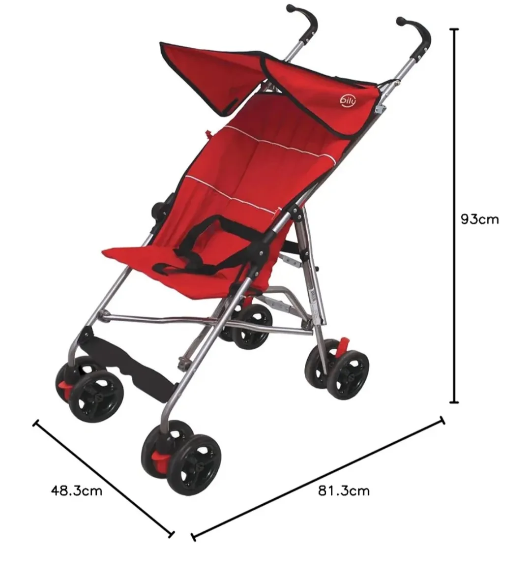 Silly Red Umbrella Stroller image indicator(2)