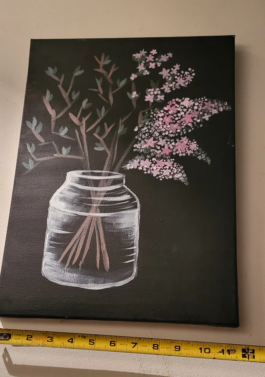 Floral Painting on Canvas image indicator(4)