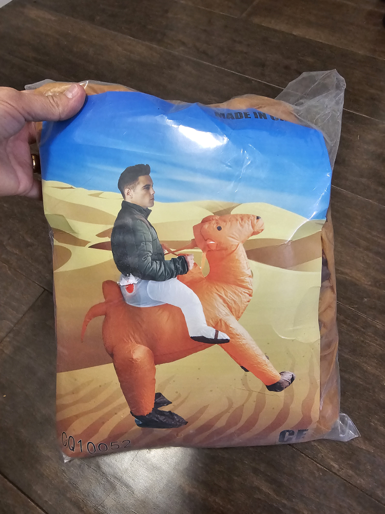Inflatable Camel Costume (New never used available 3)each $25