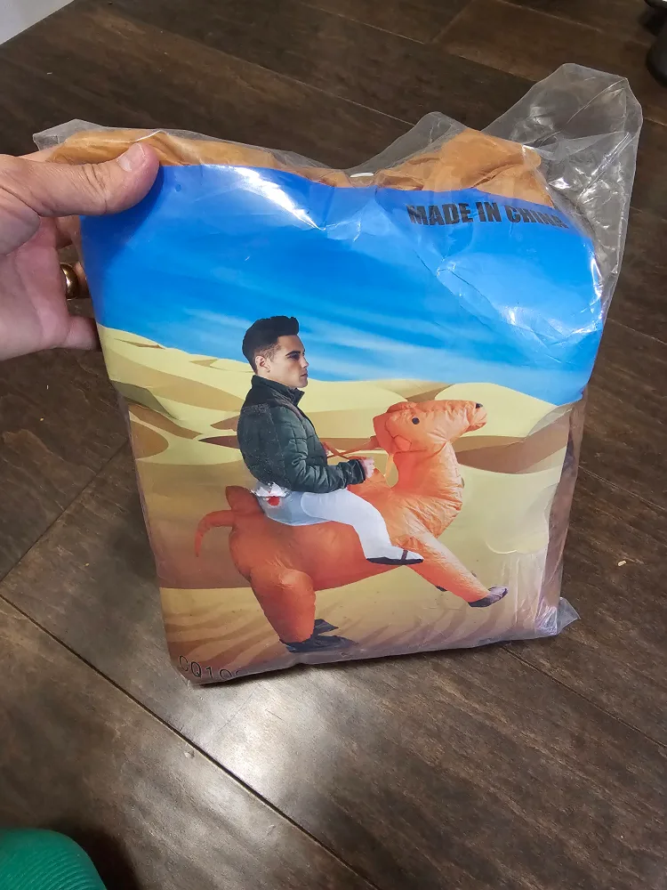 Inflatable Camel Costume (New never used available 3)each $25 image indicator(2)