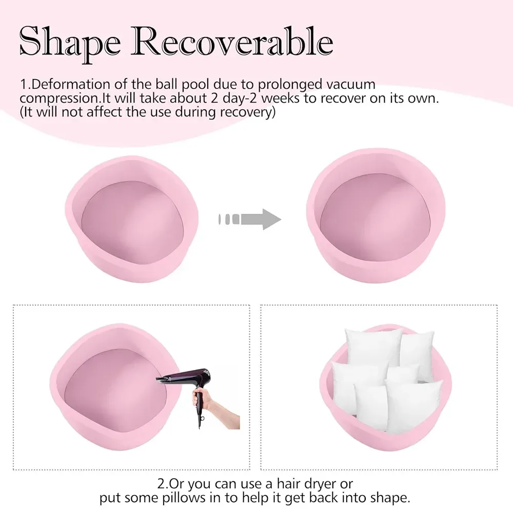 NEW Grey and Pink Pet Ball Pit Playpen 90x30cm image indicator(10)