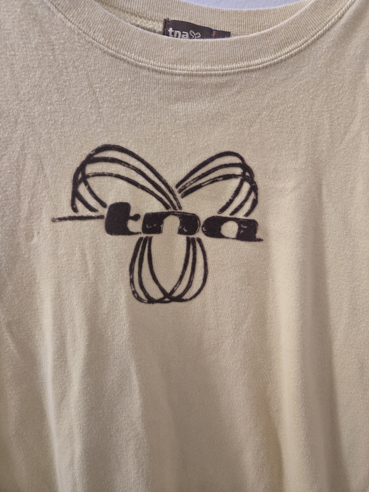 TNA Aritzia Yellow T-Shirt Size L - photo 2
