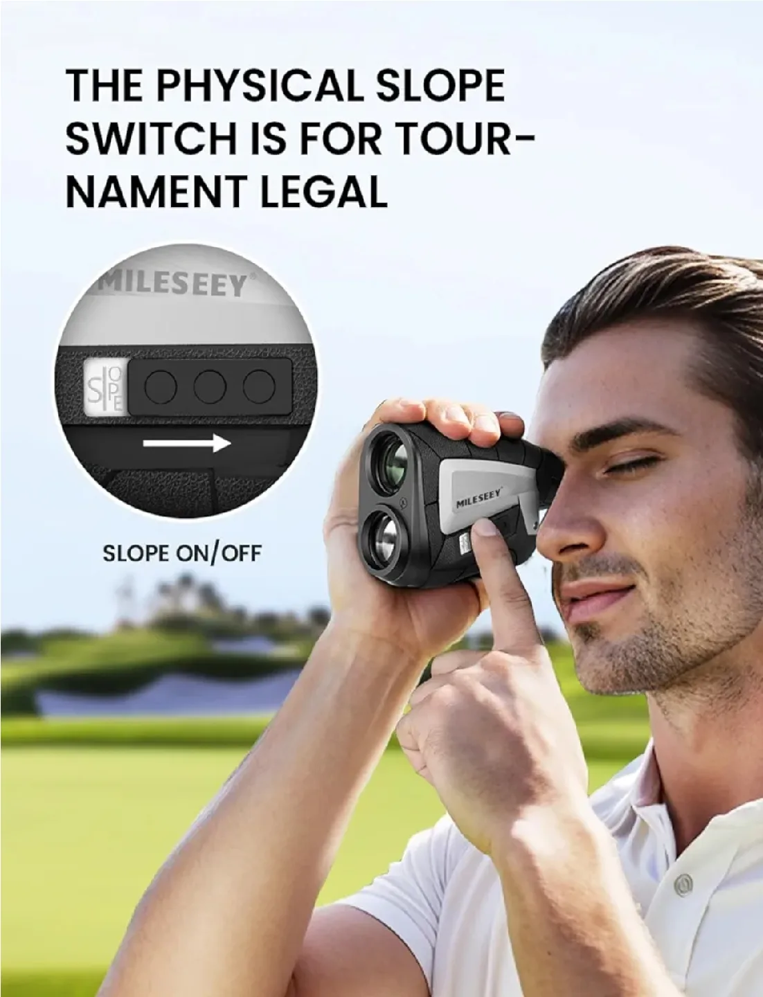 MILESEEY Golf Rangefinder with Slope image indicator(5)