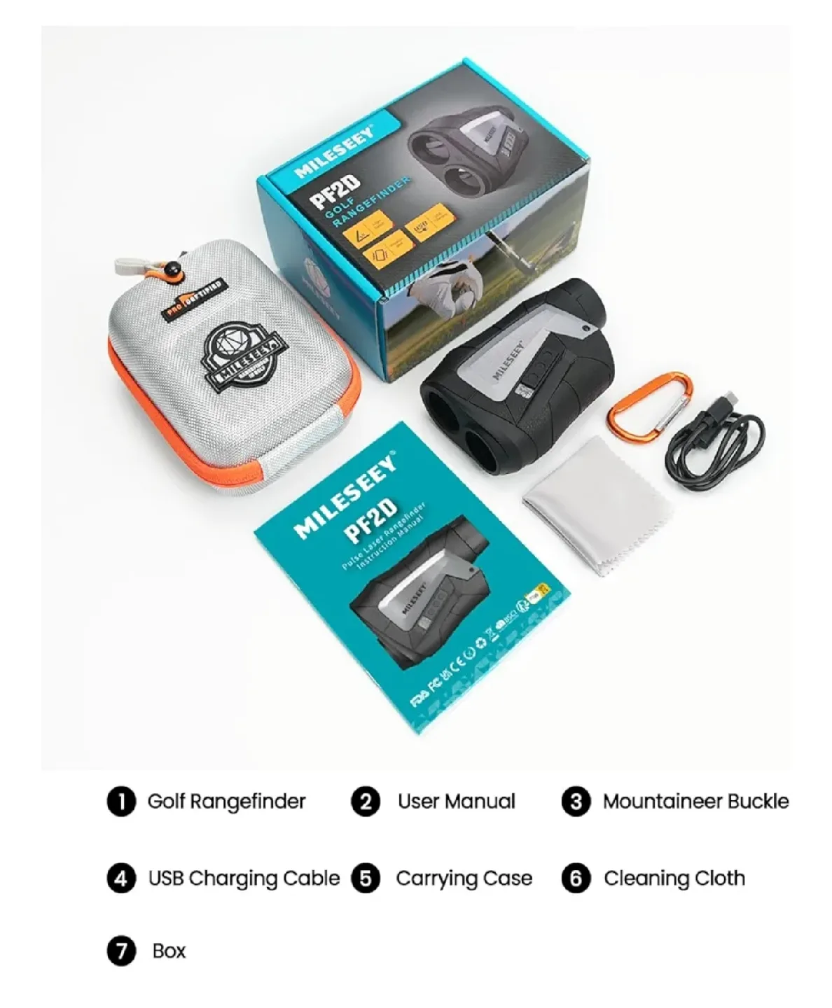 MILESEEY Golf Rangefinder with Slope image indicator(9)