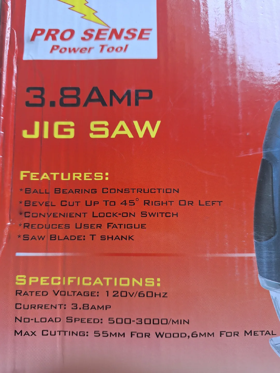 NEW Pro Sense 3.8AMP Jig Saw - New in Box image indicator(6)