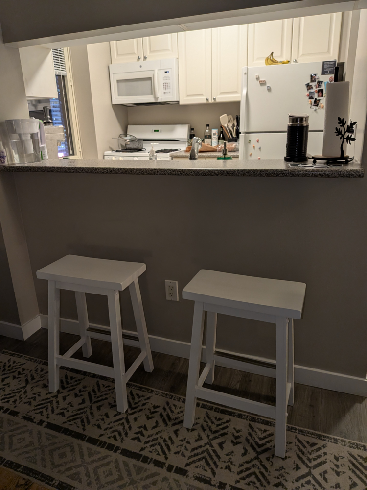 White Bar Stools - Set of 2 - photo 3