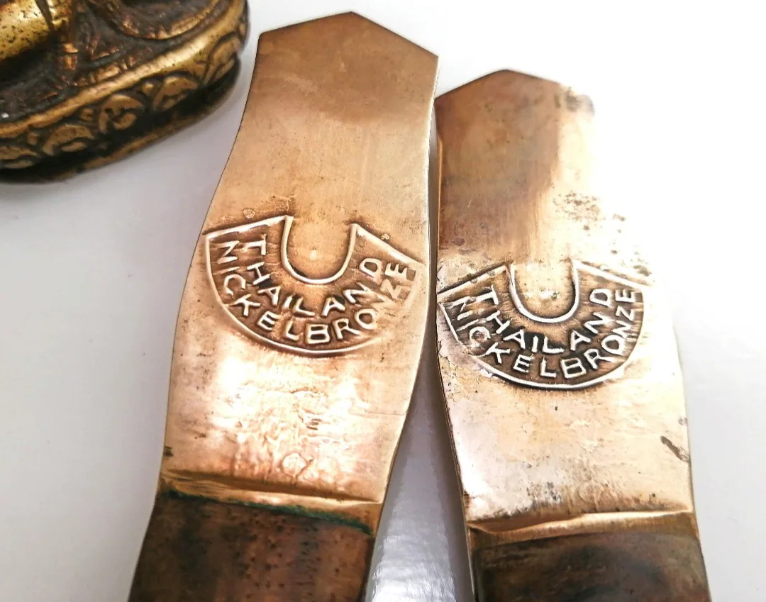 Bronze Nickel Serving Utensils ~ Salad Servers image indicator(7)