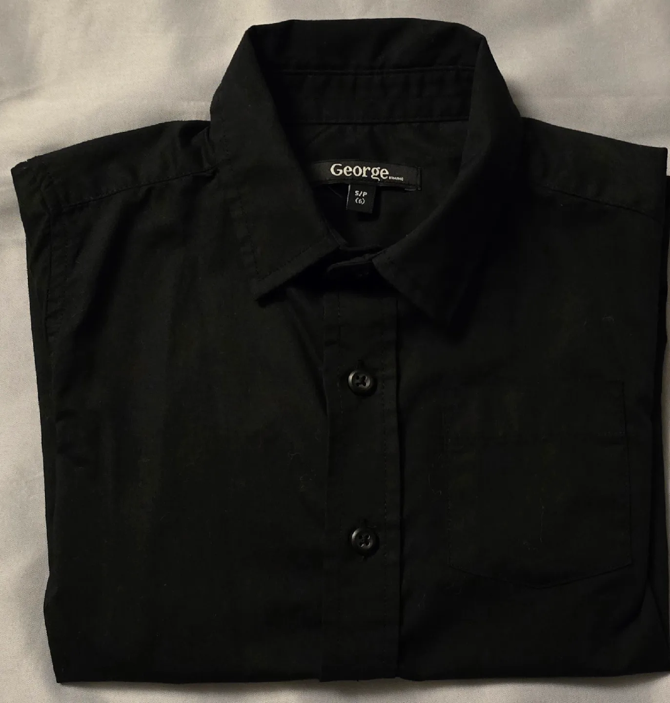 🥕 Boys George Black Dress Shirt! - Size 6 image indicator(7)