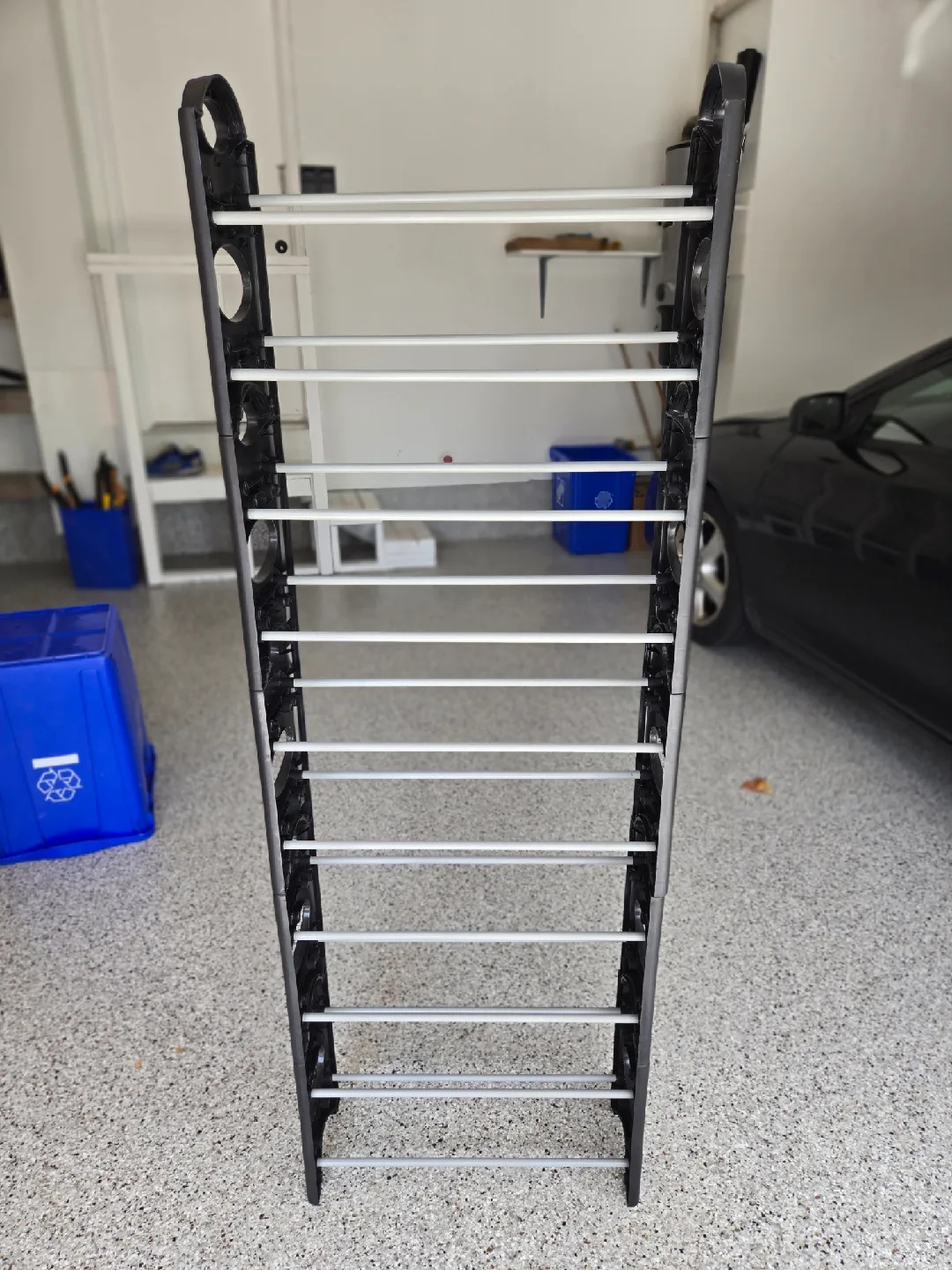 Black 10-Tier Shoe Rack thumbnail