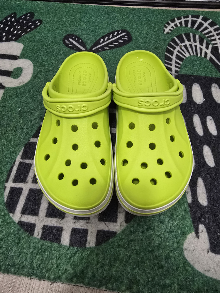 Crocs Bayaband Clog - Size 10M - Lime Punch / White - photo 3