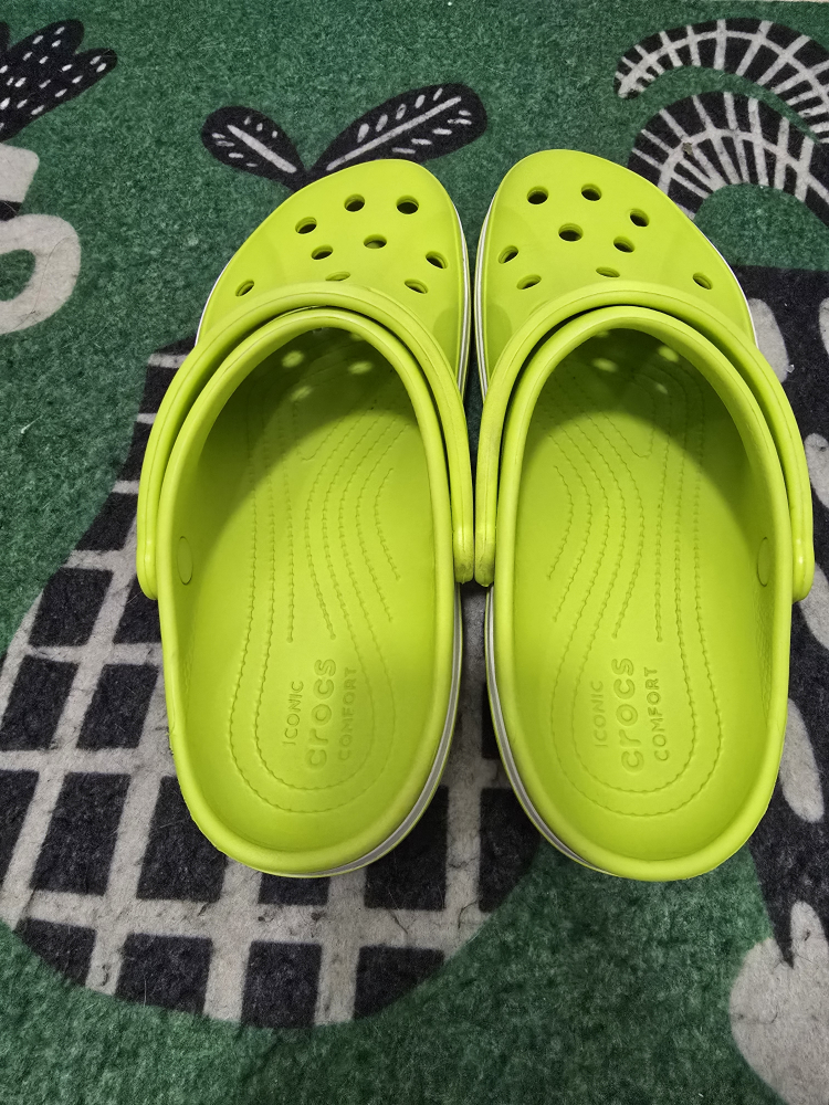 Crocs Bayaband Clog - Size 10M - Lime Punch / White - photo 4