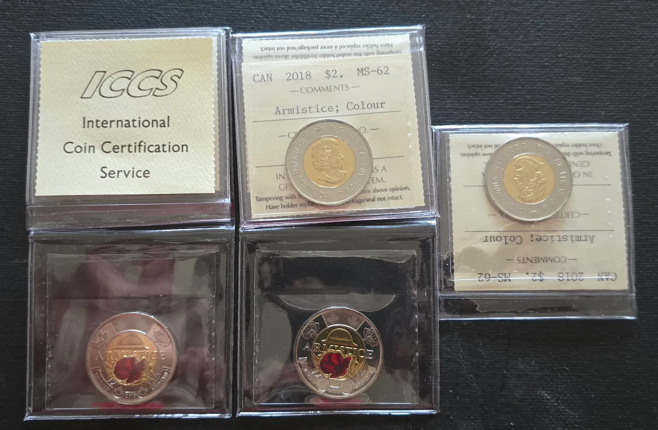 Canadian $2 Armistice Toonie Coins thumbnail