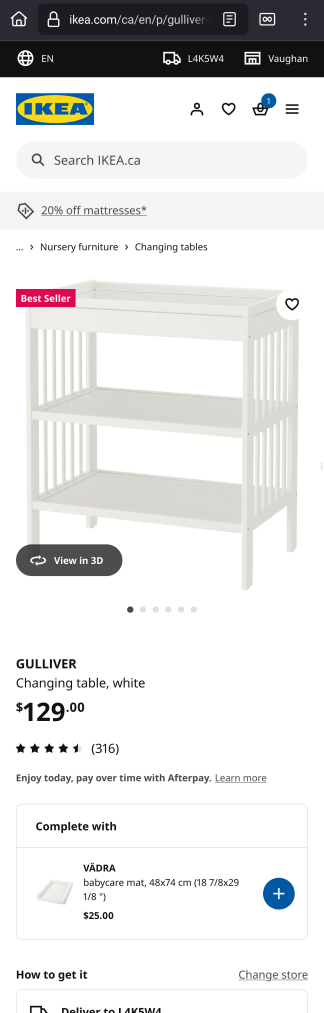 🥕IKEA Changing Table - White🥕 - photo 2