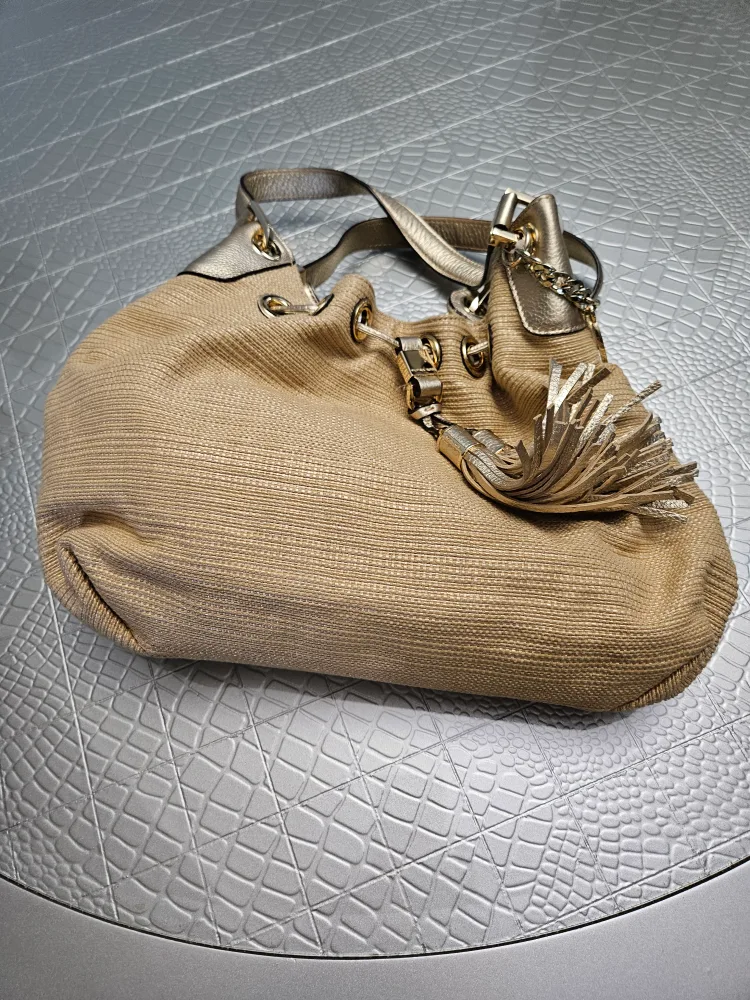 Michael Kors Straw Drawstring Bucket Bag image indicator(2)
