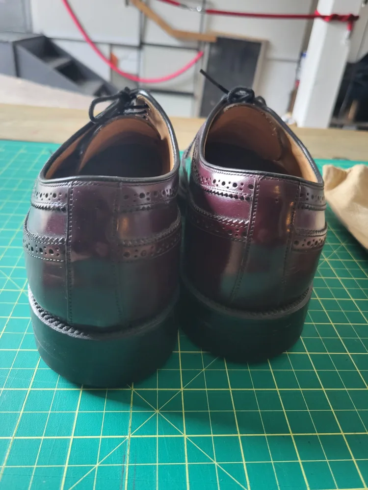 Burgundy, Leather Wingtip Dress Shoes image indicator(2)