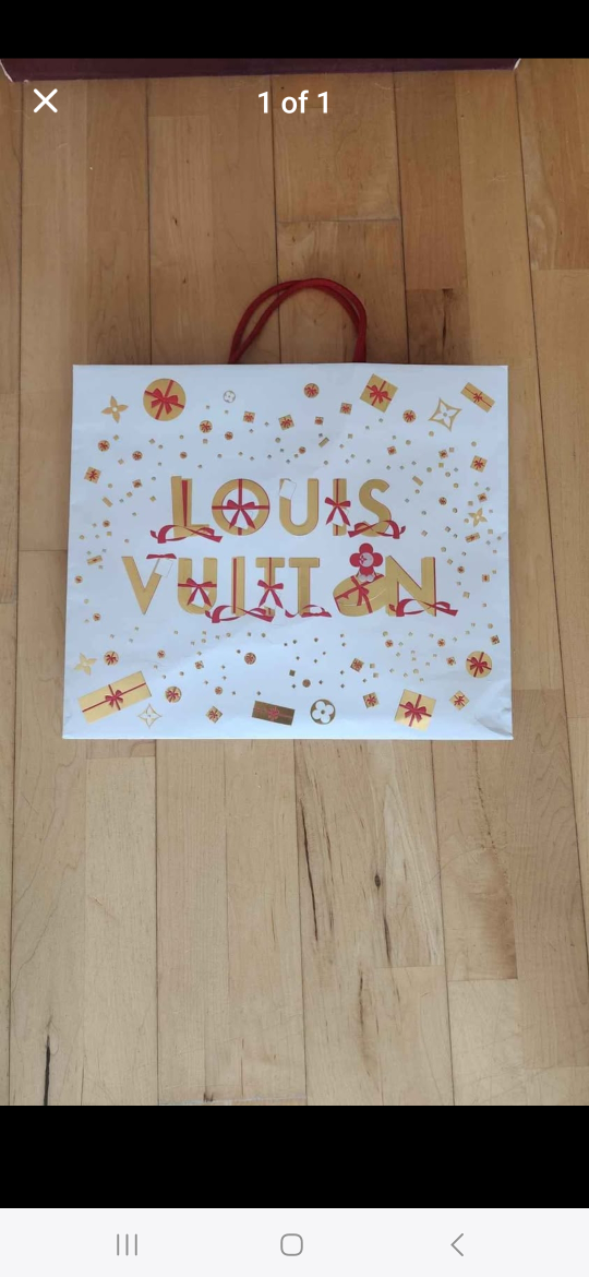 Louis Vuitton LV Special Christmas Holiday Gift Paper Bag