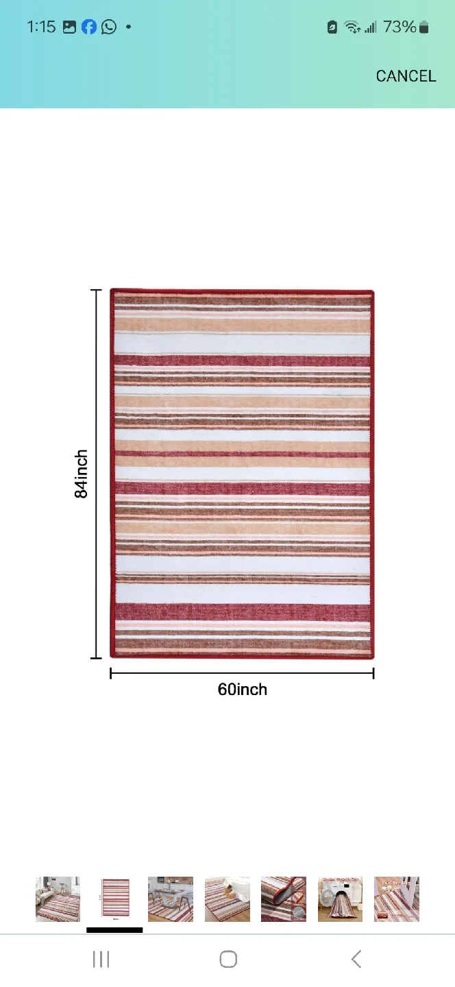 Striped Area Rug - 5x7 image indicator(2)