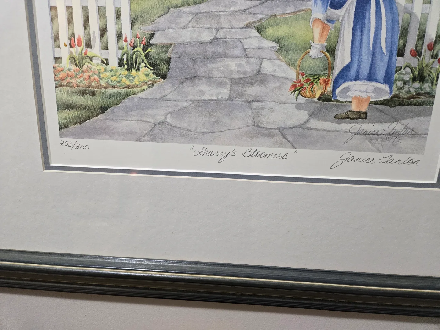 Janice Tanton "Granny's Bloomers" Framed Litho. image indicator(3)