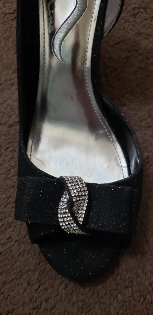 Nina Heels & Clutch Set - Size 8.5, Black - photo 5
