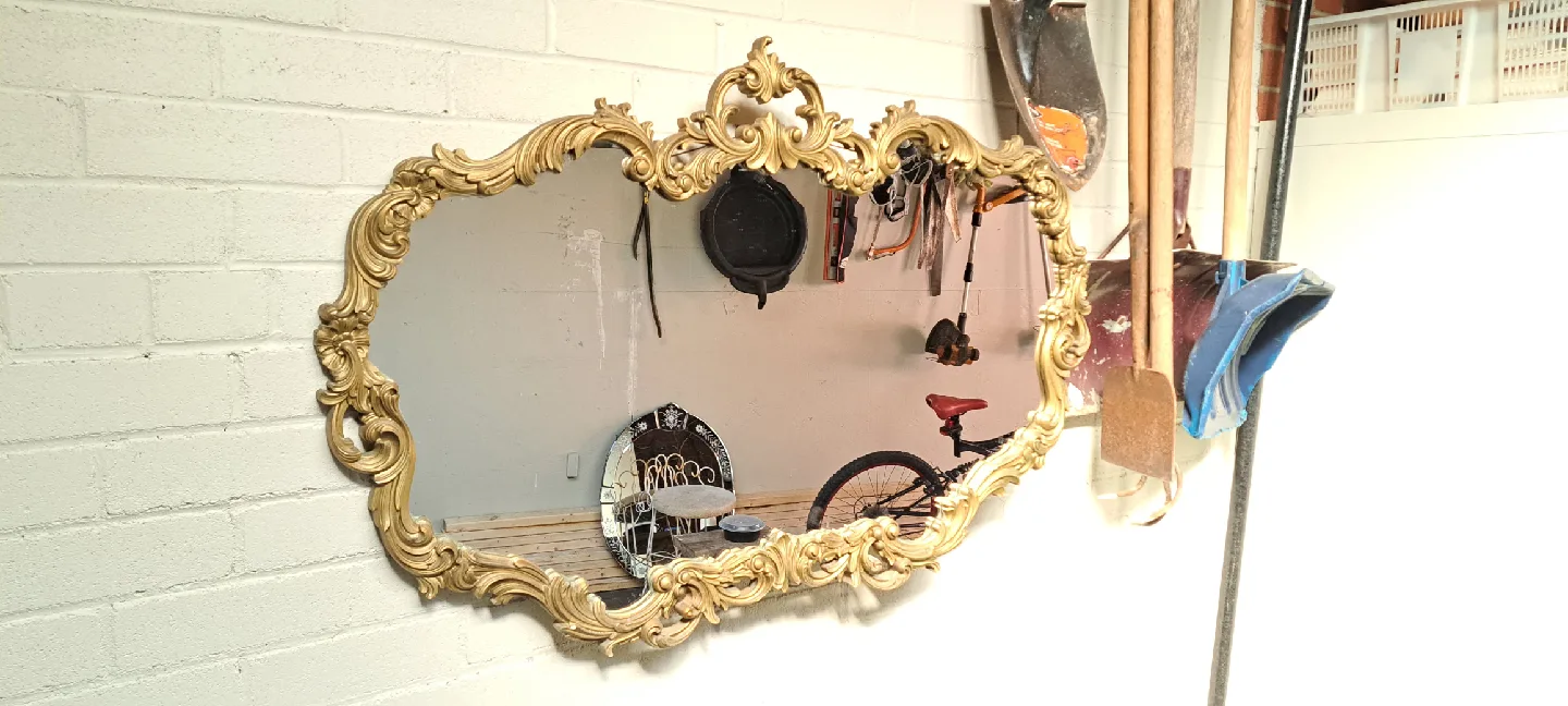 Ornate Gold Framed Mirror image indicator(2)