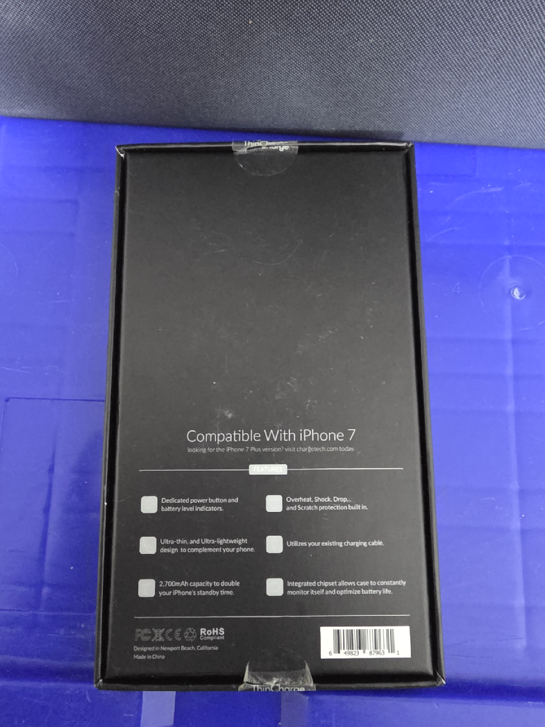 ThinCharge iPhone 7/8 Battery Case - Black - photo 2