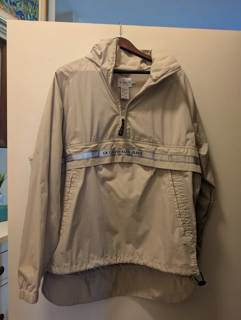 CK Hooded Windbreaker Reflective Hiking Coat image indicator(7)