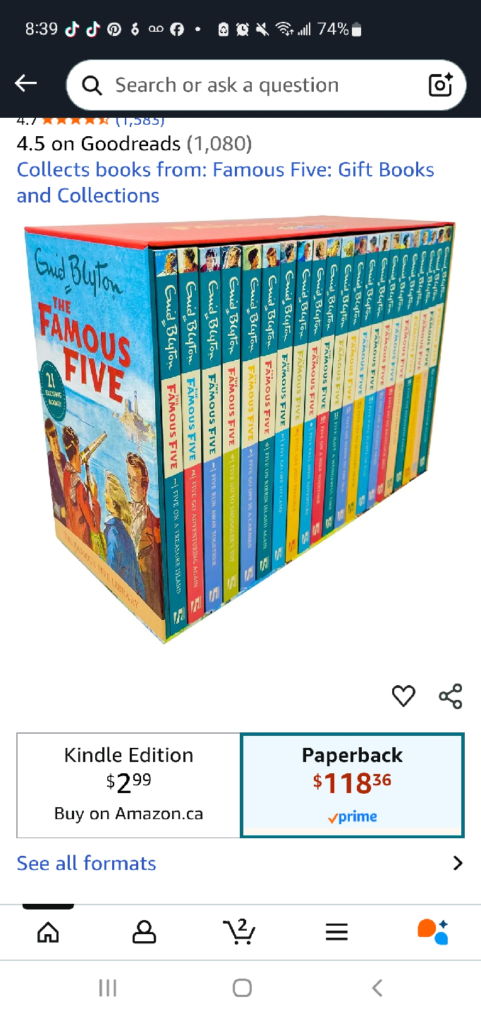 Famous Five Series Collection by Enid Blyton