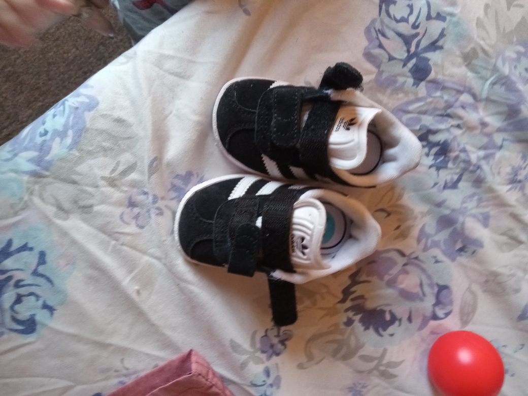 Adidas Toddler Black/White Sneakers