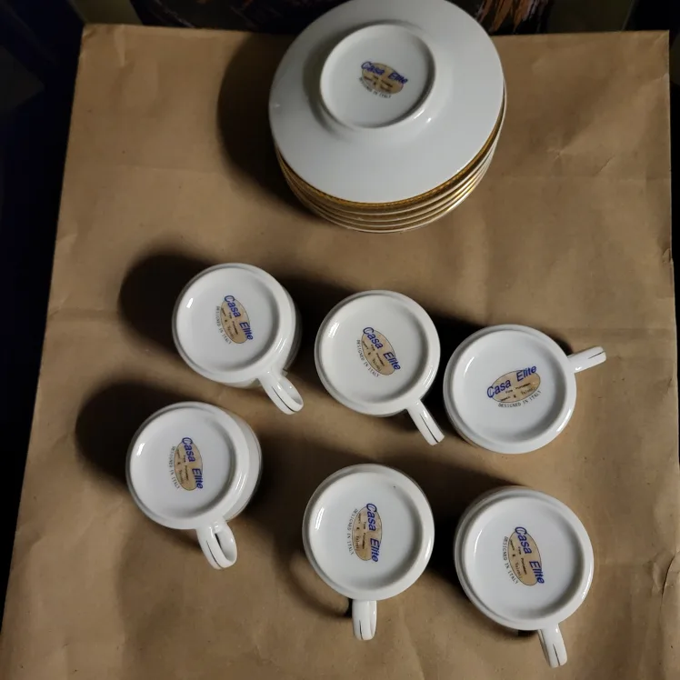Casa Elite Italian Designed Tea Cup & Saucer Set image indicator(3)