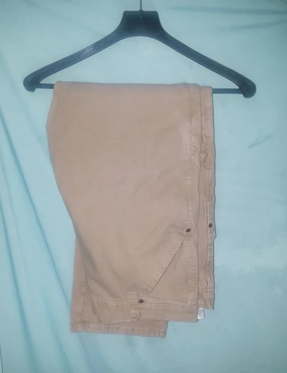 Vintage Men's Wrangler Khaki Carpenter Jeans Pants Size 42 x 32 thumbnail