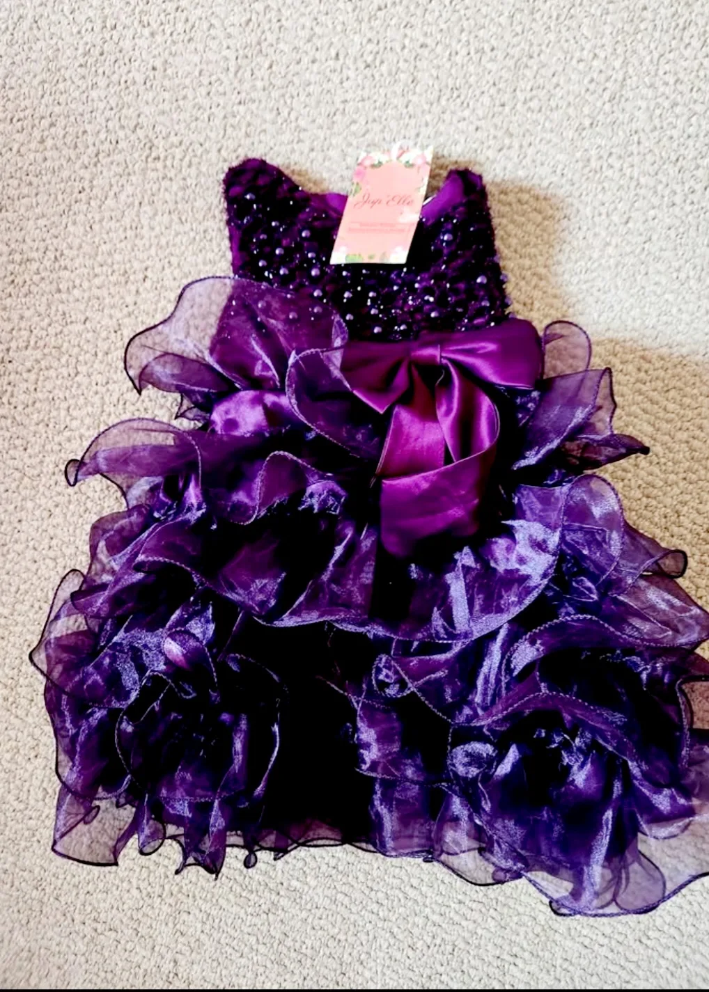 Joye Ella Purple Dress - Size 6-12 months