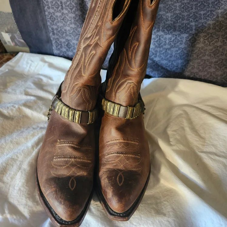 Brown Leather Cowboy Boots thumbnail