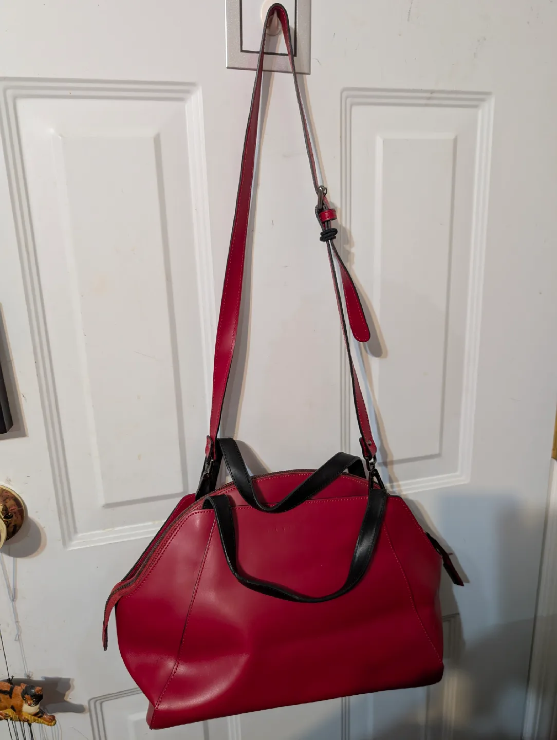 Nicoli Italian Leather Medium Handbag - 16" wide x 9 1/2" length image indicator(6)