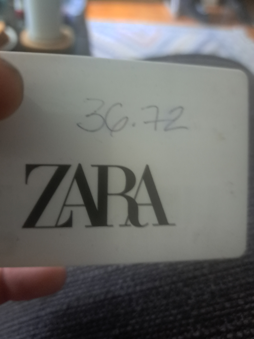Zara $36.72 giftcard