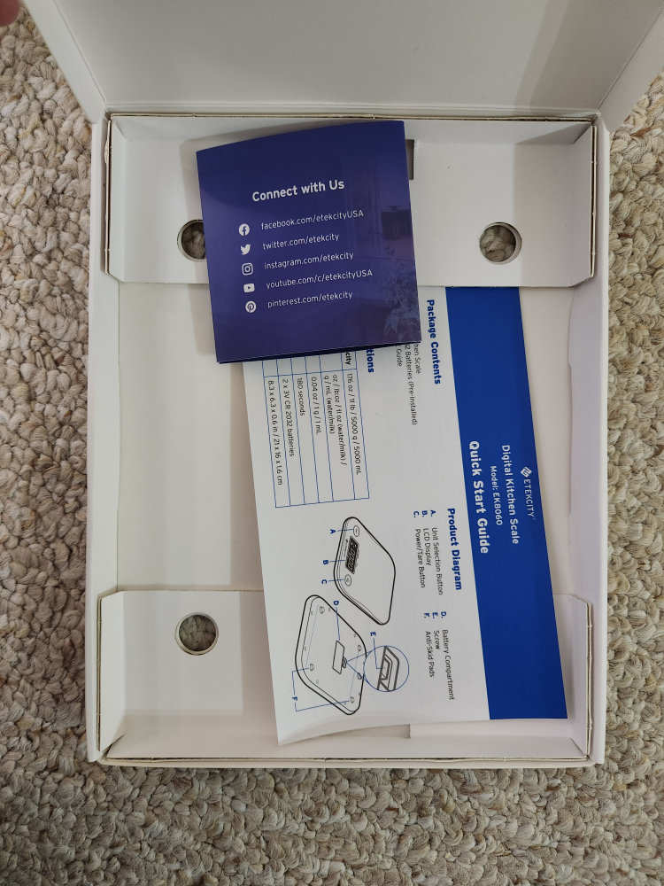 Etekcity Digital Kitchen Scale - photo 2