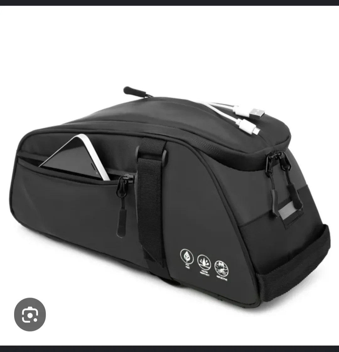 8L Motorcycle Tail Bag - Black image indicator(9)