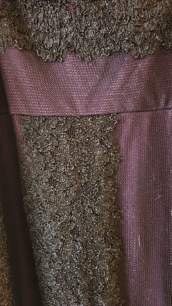 New Black Lace Dress with Purple Lining - photo 3