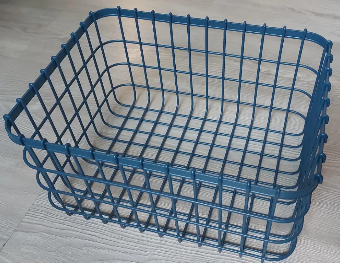 Blue Wire Storage Basket - Like New! thumbnail