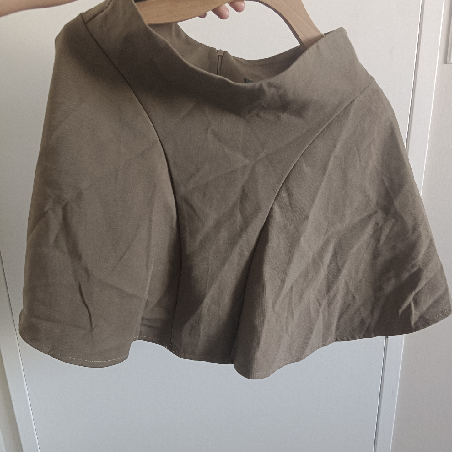 Brown & Black Mini Skirt
