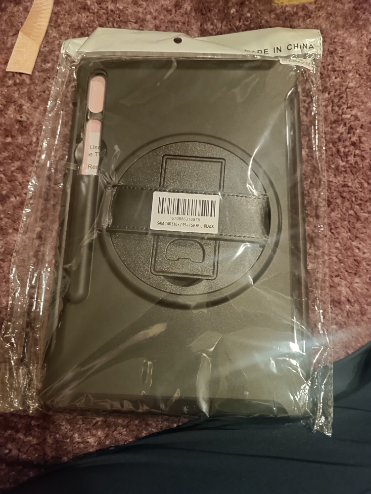Samsung Tab S10+/S9+/S9 FE+ Black Rugged Case