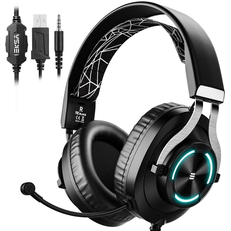 EKSA E3000 Gaming Headset with RGB light Black