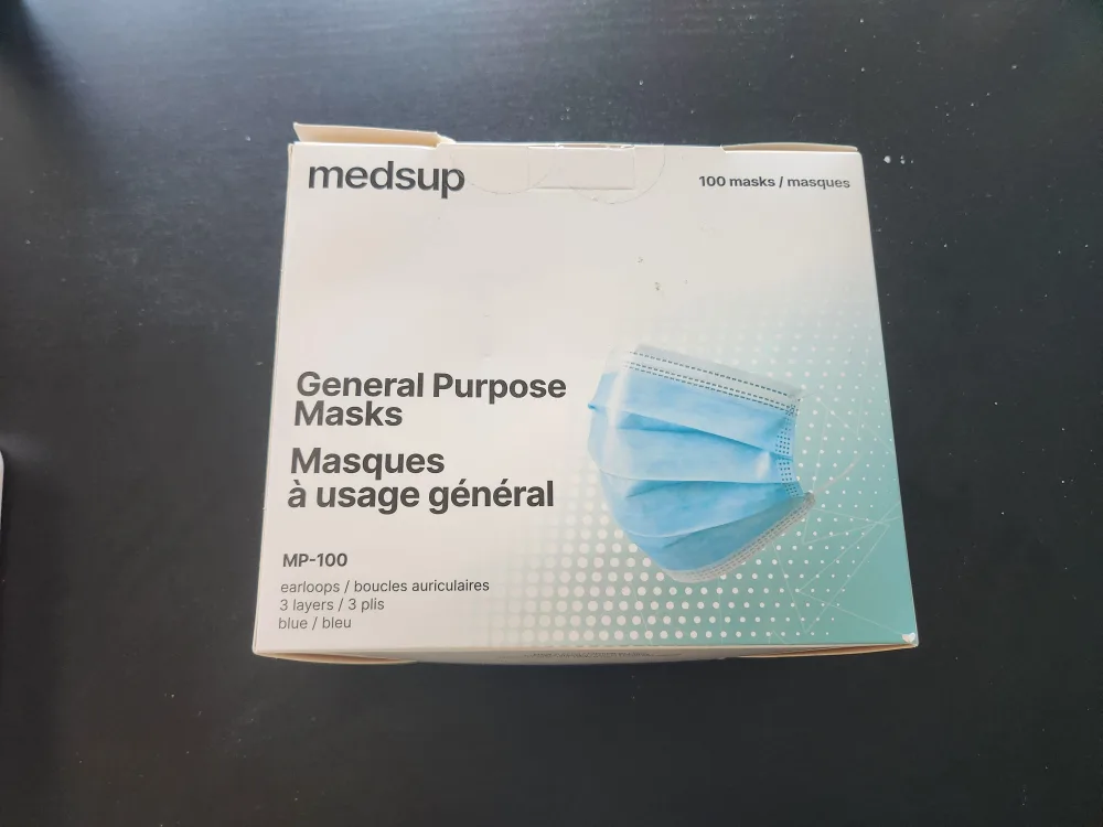 Medsup General Purpose Masks - 100 Masks thumbnail