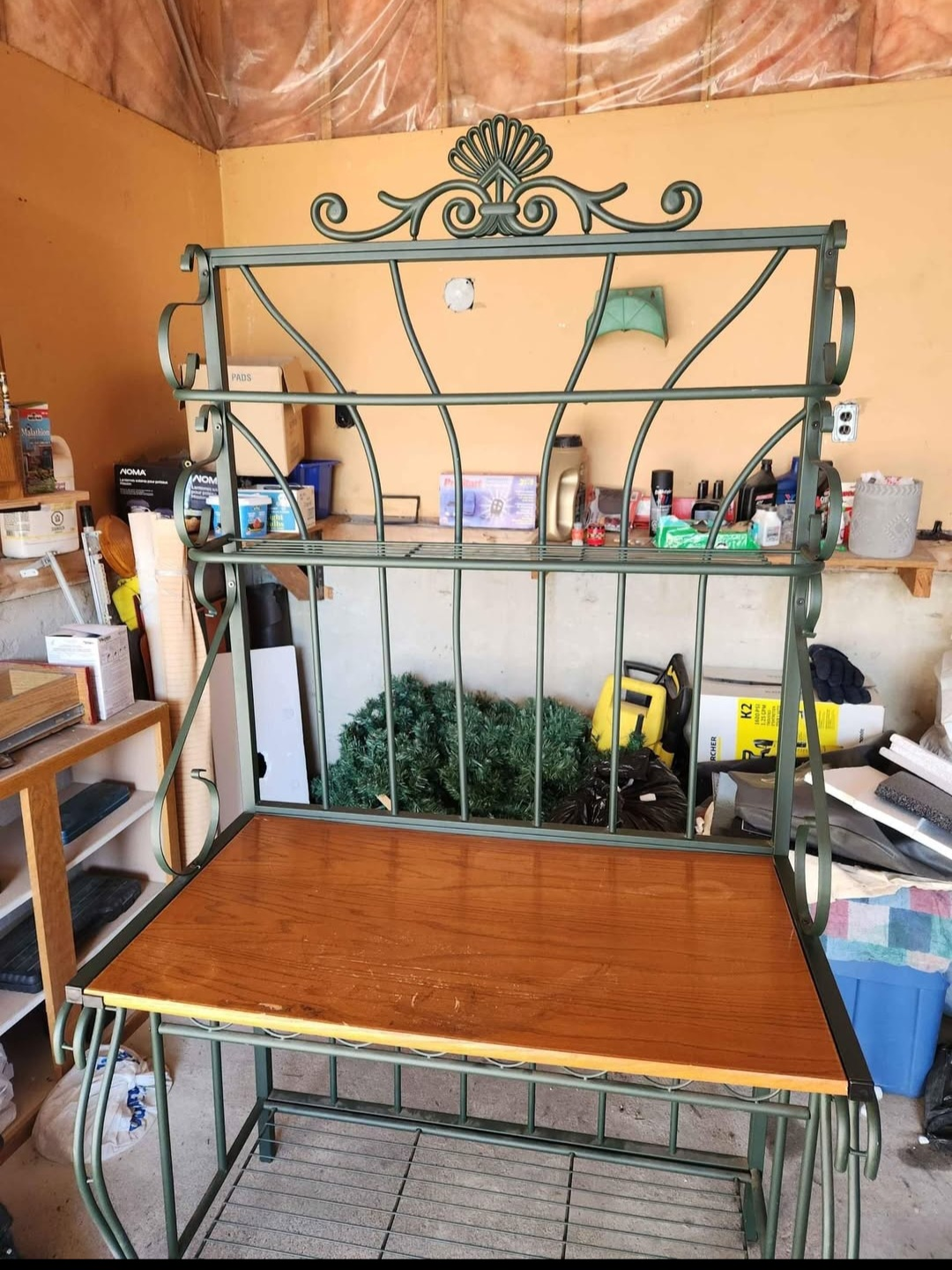 Wrought Iron Shelf Rack - photo 2