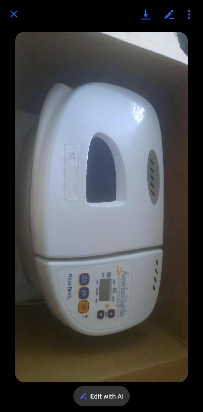 West Bend Bread & Dough Maker thumbnail