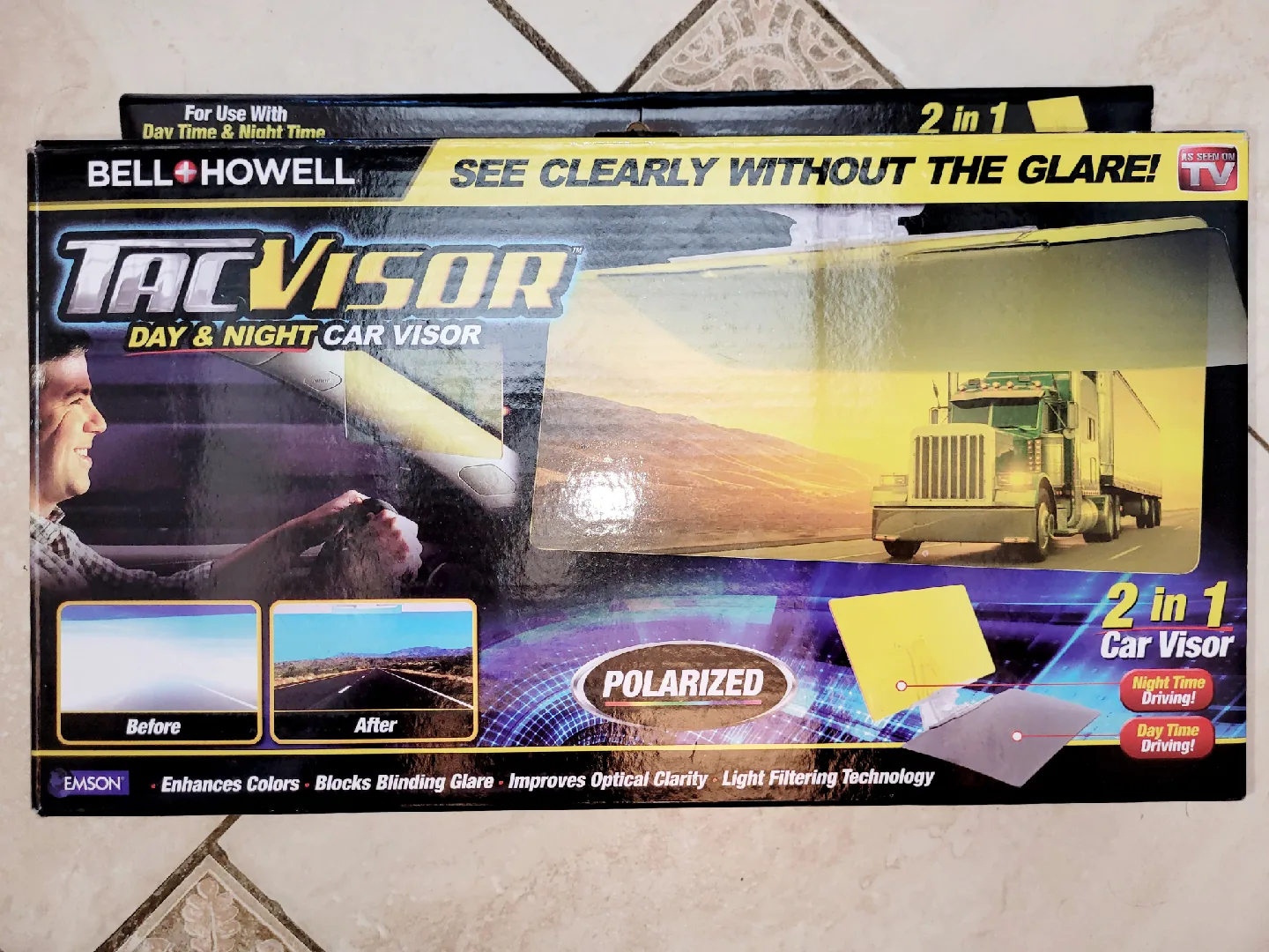 Bell+Howell Tac Visor Day & Night Car Visor